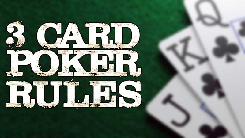 Instructions on how to play three-card poker on Bahtbet88